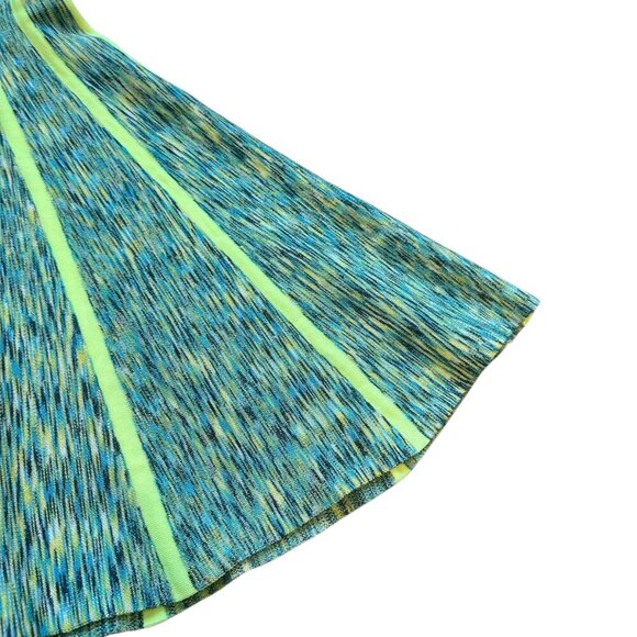 Bebe Space Dye Fit & Flare Dress Sleeveless Bold Stretch V-Neck Size Small NWT - Picture 8 of 11